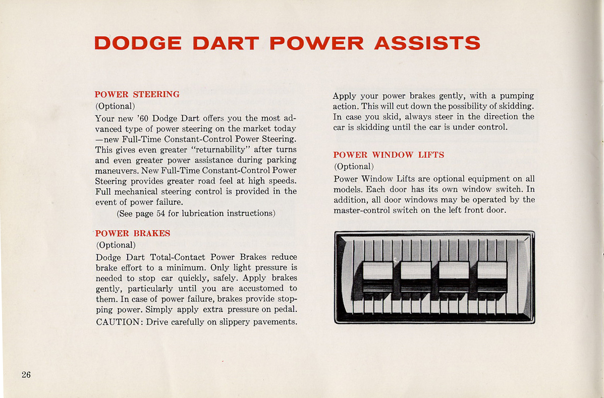 1960 Dodge Dart Owners Manual Page 30